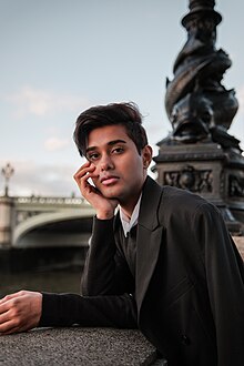 Poet Aditya Tiwari in London in 2023.