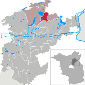 Poziția Althüttendorf pe harta districtului Barnim