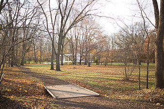 House as situated among trees