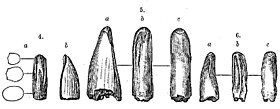 Ilustrações de dentes feitos por Leidy e O. C. Marsh, 4: A. mirandus 5: "A." amplus 6: "A." cristatus.