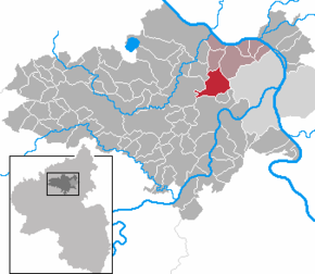 Poziția Bassenheim pe harta districtului Mayen-Koblenz