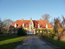 Blick zum Gutshaus in Groß Lüdershagen