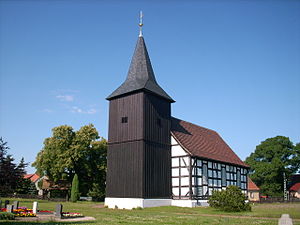 Kerk in Bluno, delen van Elsterheide