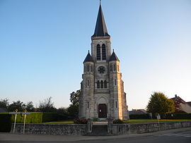 The church in Boncourt-le-Bois