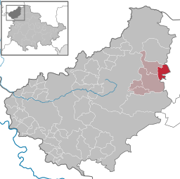 Läget för kommunen Buhla i Landkreis Eichsfeld