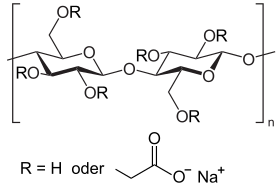 Strukturformel Carboxymethylcellulose-Natrium