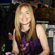 Photo of Gloria Casañas at the Santiago International Book Fair 2015