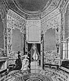 Widok wnętrza Zamku Królewskiego obrabowanego z obrazów przez Rosjan (XIX w.)
