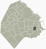 Location of Constitución within Buenos Aires