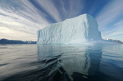 Iceberg v největším národním parku na světě Severovýchodní Grónsko na území Grónska