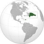 Dominican Republic (orthographic projection)