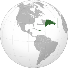 Description de l'image Dominican Republic (orthographic projection).svg.