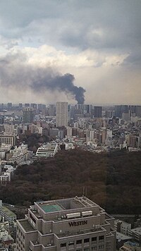 Survol de Sendai, la zone la plus proche de l'épicentre et la plus touchée par le tsunami.