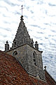 Kirche Notre-Dame in Antigny, Glockenturm von Südwest