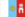 Флаг провинции Кордова в Аргентине. Gif