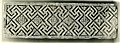 A fragment from a limestone frieze with diagonal key patterns and rosettes from 6th century Byzantine Egypt, in the collection of the Metropolitan Museum of Art.