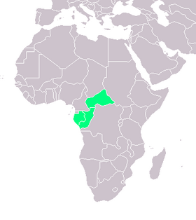 Localização de Congo francês