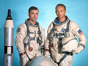 July 18, 1966: Young and Collins go further from Earth than anyone before Gemini10crew.jpg