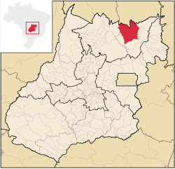 Localização de Cavalcante em Goiás