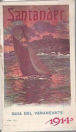 Couverture du Guías del veraneante de Santander de 1914.