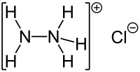 Strukturformel von Hydraziniumchlorid