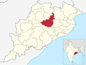 Localisation de District de Angul