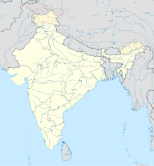 Map showing the location of Badami cave temples