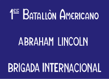 International Brigades-Abraham Lincoln-1st Batallion.svg