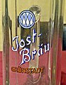 Jost-Bräu Emblem, Bierglas um 1900