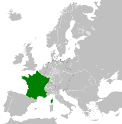 Королевство Франция в 1815 году