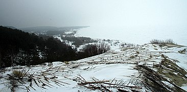 Піщані дюни взимку