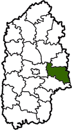 Летычаўскі раён на мапе