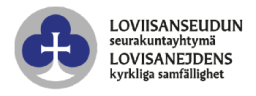 Lovisanejdens kyrkliga samfällighets logo.