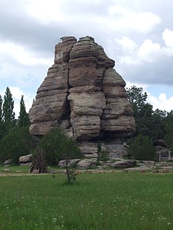 Jellegzetes sziklaképződmény a nemzeti parkban