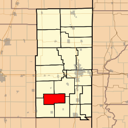 Location in Vermilion County