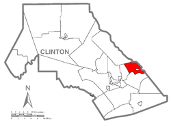 Vị trí trong Quận Clinton, Pennsylvania