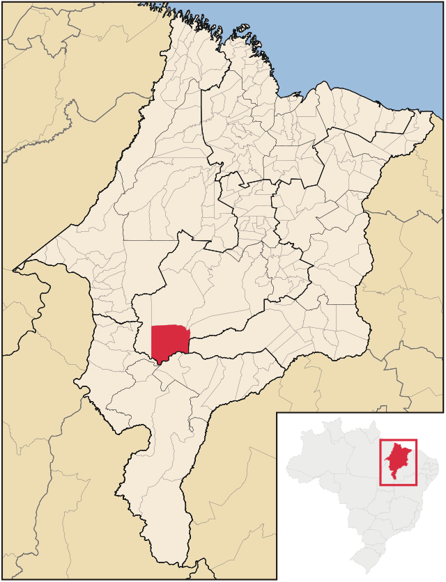 Localização de Formosa da Serra Negra no Maranhão