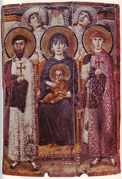 File:Mary & Child Icon Sinai 6th century.jpg