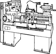 A metalworking lathe