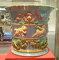 Coloured lead glazes majolica jardinière, moulded in high relief, Mintons, second half 19th century.