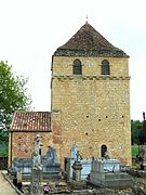 L'église Saint-Christophe et le cimetière.