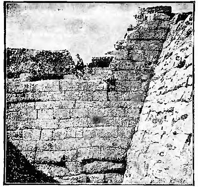 Fig. 10 - North Wall of Tower VI h