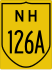 National Highway 126A marker