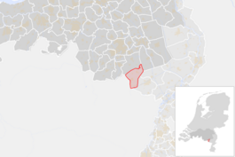 Locatie van de gemeente Cranendonck (gemeentegrenzen CBS 2016)