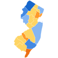 1848 United States Presidential Election in New Jersey by County