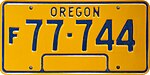 Орегон, 1979, номерной знак Farm Truck.jpg