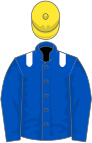 Royal blue, white epaulets, yellow cap