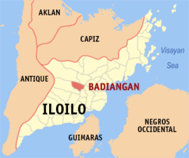 Badiangan na Iloilo Coordenadas : 10°59'9.69"N, 122°32'12.97"E