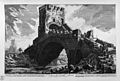 Pont Salario : gravure italienne de Giovanni Battista Piranesi (vers 1760)