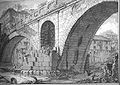 The Pons Fabricius as it appears in a Piranesi engraving of 1756.